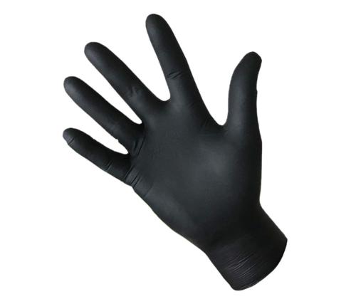 Kummikindadnitriilkindad puudrita BaltLine L mustad 100tk