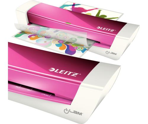 Laminaator LEITZ iLAM Home Office A4 roosa-valge