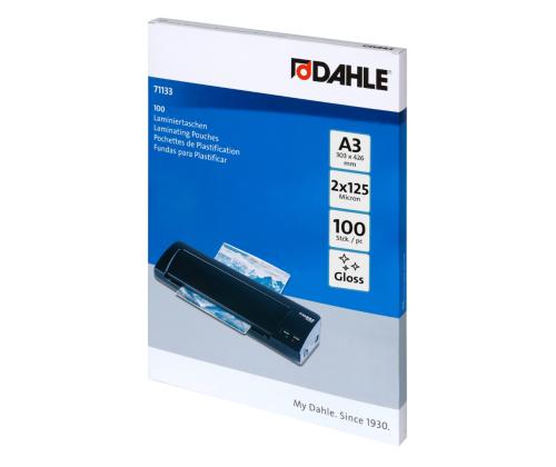 Lamineerimiskile A3 125mic DAHLE 100 lehte