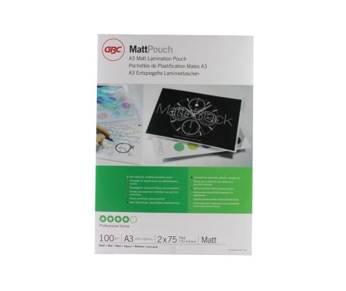 Lamineerimiskile A3 75mic 100 lehte matt GBC
