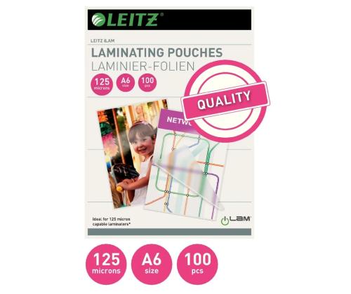 Lamineerimiskile A6 125mic 100 lehte LEITZ