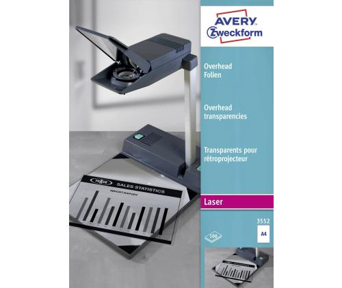 Laserkilegrafokile AVERY ZWECKFORM A4 100 lehte