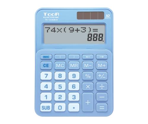 Lauakalkulaator TOOR TR-1223DB 10 kohaline helesinine korpus