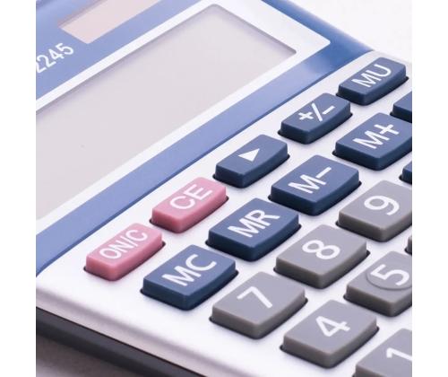 Lauakalkulaator TOOR TR-2245 12 kohaline hõbedane korpus