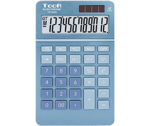 Lauakalkulaator TOOR TR-2425 12-kohaline sinine