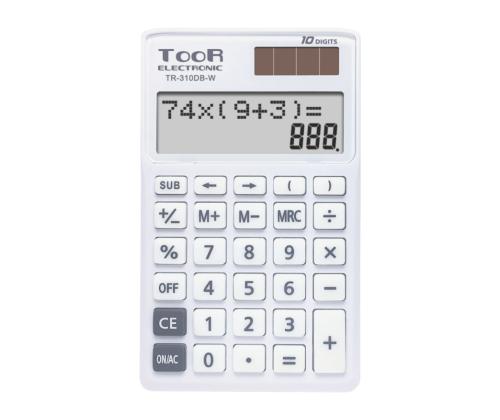 Lauakalkulaator TOOR TR-310DB-W 10-kohaline