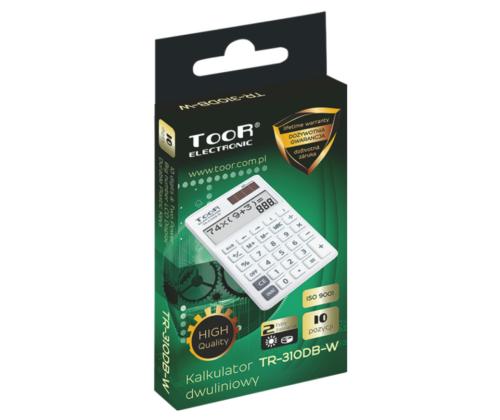 Lauakalkulaator TOOR TR-310DB-W 10-kohaline