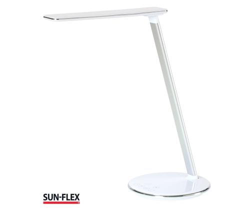 Laualamp SUN-FLEX Qlite valge 103100, H-35cm, integreeritud LED 5W, 200-800Lux, 2800-5600K, puutetundlik, QI juhtmevaba laadija