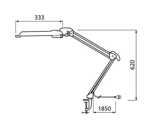Laualamp Campus LED 7,2W valge kruviga kinnituv