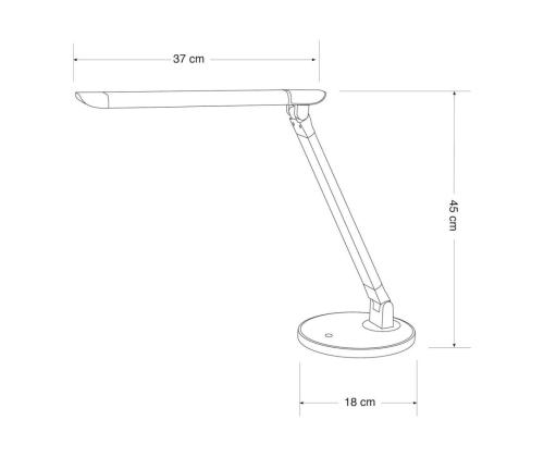 Laualamp LED ALCO 9157 hõbedanemust 8W