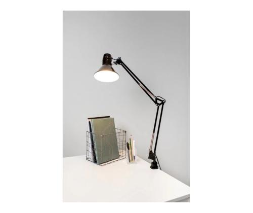Laualamp VENLA kruviga laua külge kinnituv must 40W