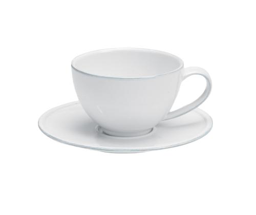 Lauanõud kohvitass koos alustaldrikuga valge 21cl