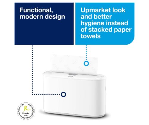 Lehträtikuhoidja lauale TORK Xpress H2 valge (552200)