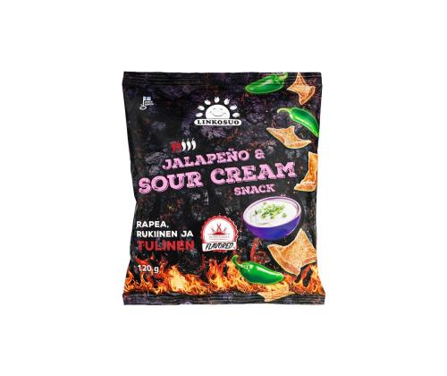 LINKOSUO Rukkikrõpsud jalapeno-hapukooremaitselised 120g