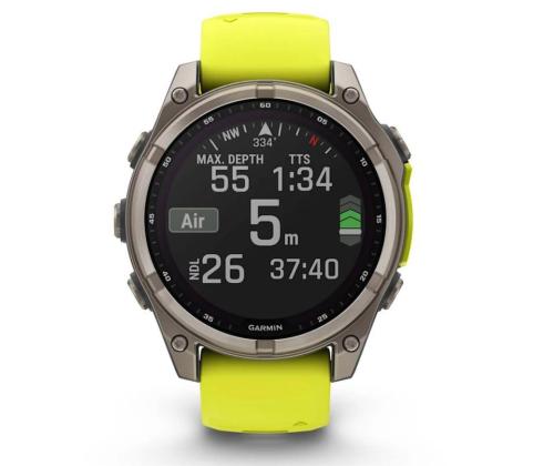 SMARTWATCH FENIX 8 SAPP. SOLAR/YELLOW 010-02906-21 GARMIN