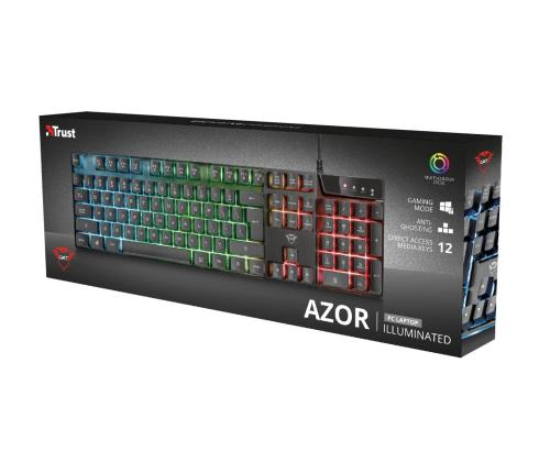 KEYBOARD USB GXT835 AZOR/ENG 23651 TRUST
