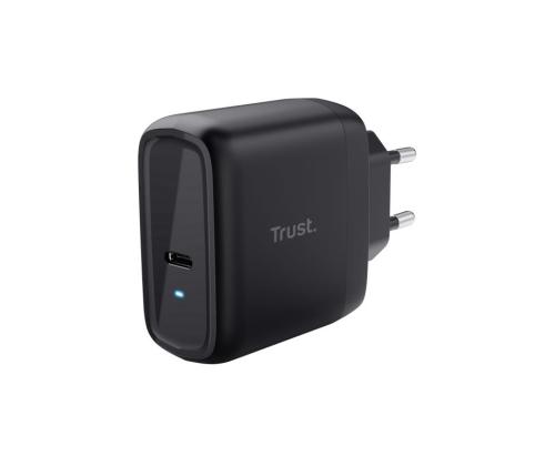 MOBILE CHARGER WALL MAXO 65W/USB-C BLACK 24817 TRUST