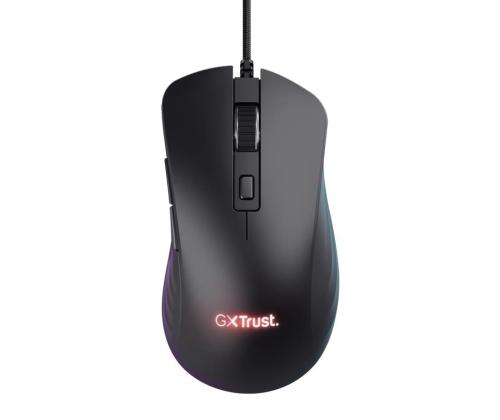 MOUSE USB OPTICAL GAMING/GXT924 YBAR+ BLACK 24890 TRUST