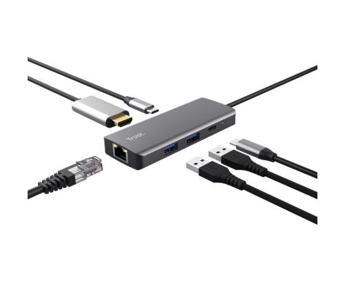 ADAPTER USB-C DALYX 6-IN-1/24968 TRUST