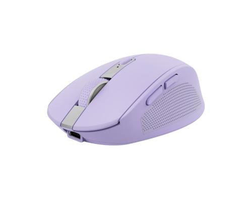 MOUSE USB OPTICAL WRL OZAA/PURPLE 25384 TRUST