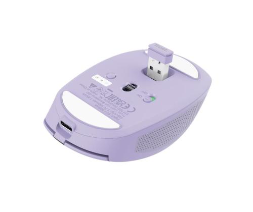 MOUSE USB OPTICAL WRL OZAA/PURPLE 25384 TRUST