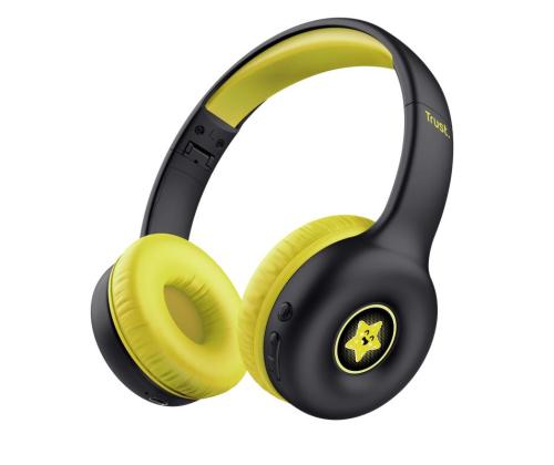 HEADPHONES WRL NOUNA KIDS/BLACK 25405 TRUST