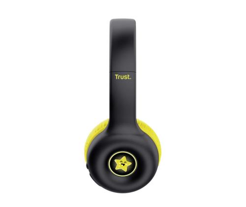 HEADPHONES WRL NOUNA KIDS/BLACK 25405 TRUST