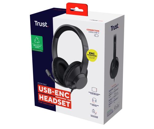 HEADSET AYDA MAX USB-C/25462 TRUST