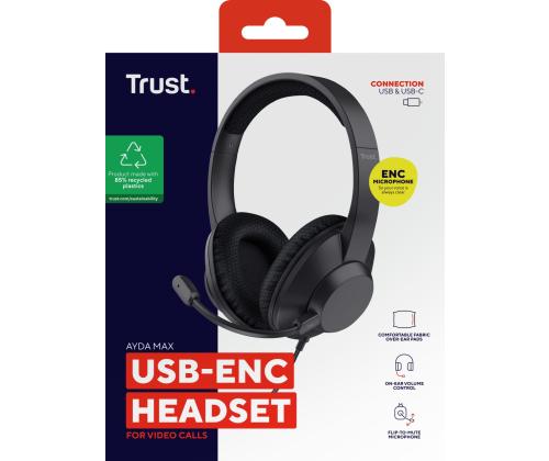 HEADSET AYDA MAX USB-C/25462 TRUST