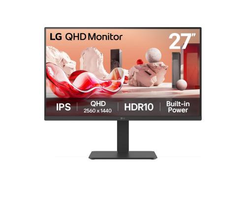 LCD Monitor LG 27 " 2560 x 1440 pixels Quad HD Native aspect ratio 16:9 LCD Flat 27BA54QB-B