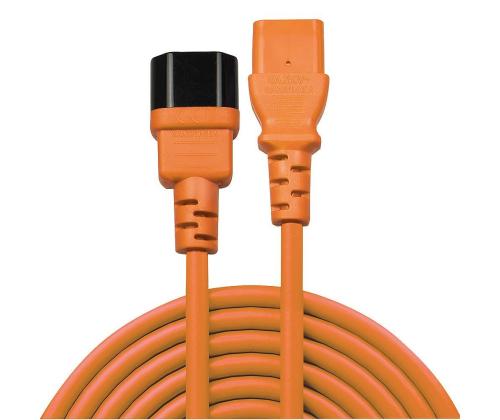 CABLE POWER IEC EXTENSION 0.5M/ORANGE 30473 LINDY