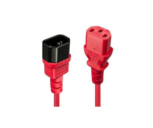 CABLE POWER IEC EXTENSION 1M/RED 30477 LINDY