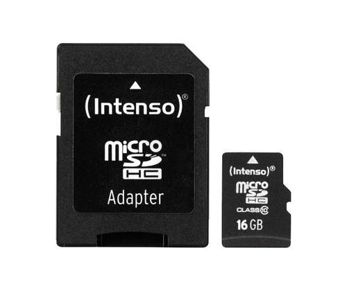 MEMORY MICRO SDHC 16GB C10/W/ADAPTER 3413470 INTENSO