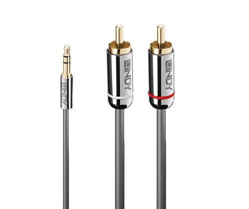 CABLE AUDIO 3.5MM TO PHONO 2M/CROMO 35334 LINDY