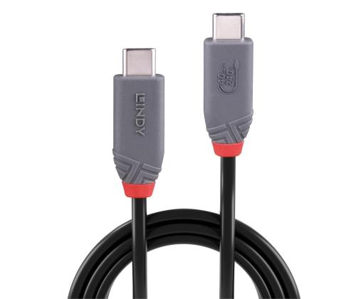 CABLE USB4 240W TYPE C 1.5M/40GBPS ANTHRA LINE 36957 LINDY