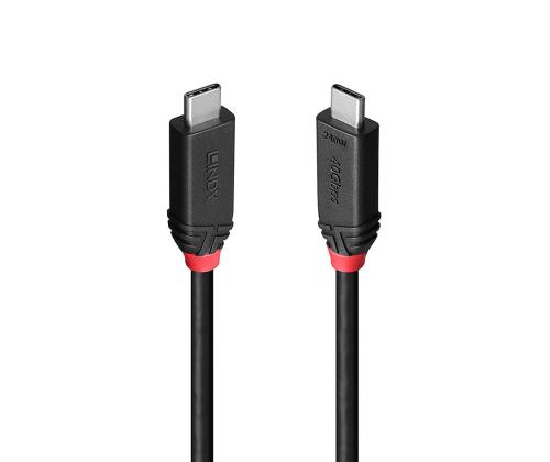 CABLE USB4 240W TYPE C 0.5M/BLACK LINE 37000 LINDY