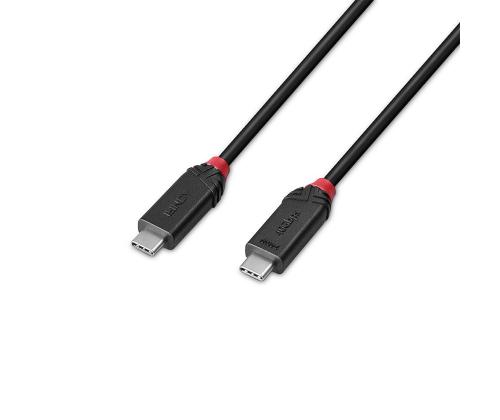 CABLE USB4 240W TYPE C 0.5M/BLACK LINE 37000 LINDY