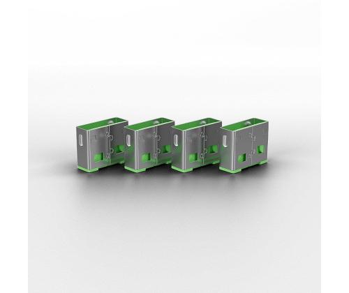 USB PORT BLOCKER 4PACK/GREEN 40451 LINDY