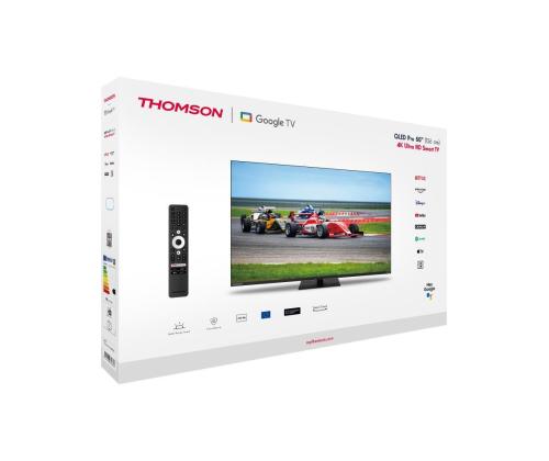 TV Set THOMSON 43" 4K/Smart QLED 3840x2160 Wireless LAN Bluetooth Google TV Black 43QG7C14