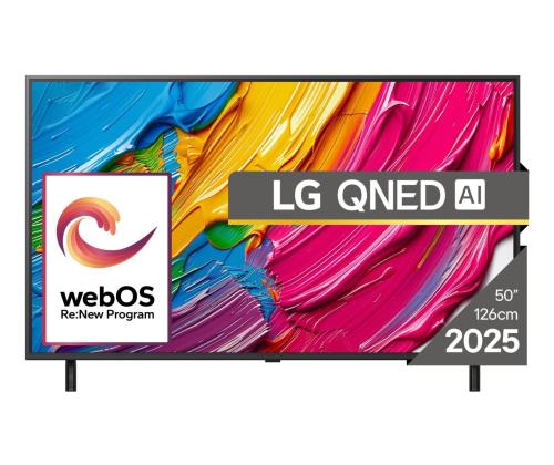 TV Set LG 43" 4K/Smart 3840x2160 Wireless LAN webOS Black 43QNED80A3A