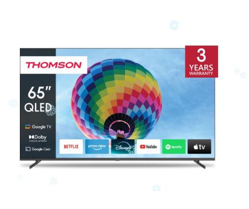 TV Set THOMSON 65" 4K/Smart QLED 3840x2160 Wireless LAN Bluetooth Google TV Dark Grey 65QG4S14