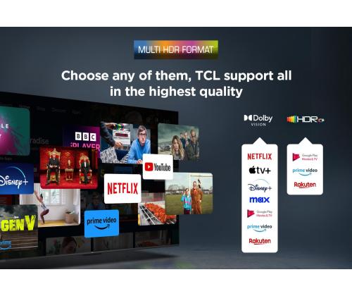 TV Set TCL 65 " 4K Ultra HD 3840 x 2160 pixels Flat 16:9 DLED 65V6C