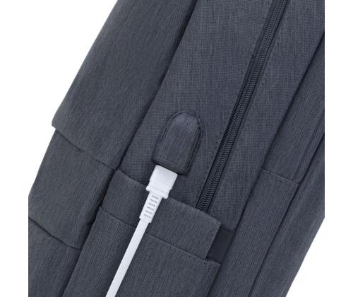 NB BACKPACK ANTI-THEFT 17.3"/7567 DARK GREY RIVACASE