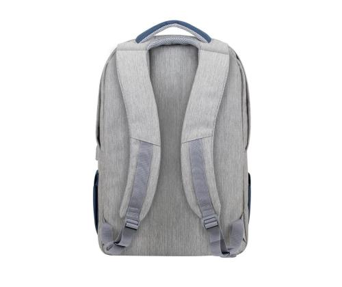 NB BACKPACK ANTI-THEFT 17.3"/7567 GREY/DARK BLUE RIVACASE