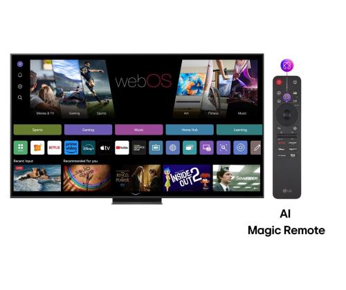 TV Set LG 86" 4K/Smart 3840x2160 Wireless LAN Bluetooth webOS Black 86QNED86A3A