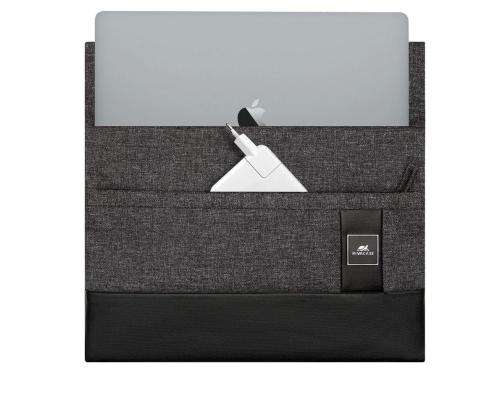 NB SLEEVE MACBOOK PRO/AIR 13/8802 BLACK MELANGE RIVACASE