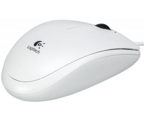 MOUSE USB OPTICAL B100/WHITE OEM 910-003360 LOGITECH