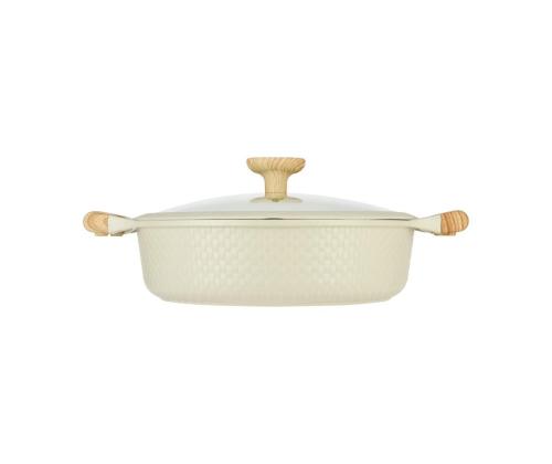SHALLOW POT D28CM 4.1L/BEIGE 93806 RESTO