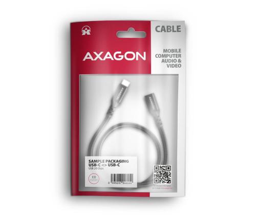 CABLE USB-C EXTENSION 1.5M/BLACK BUCM32-CF15AB AXAGON