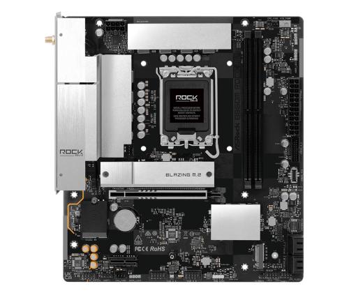 Mainboard ASROCK Intel B860 LGA 1851 (Socket V1) micro ATX RAM DDR5-SDRAM 2xSlots Wi-Fi Yes…
